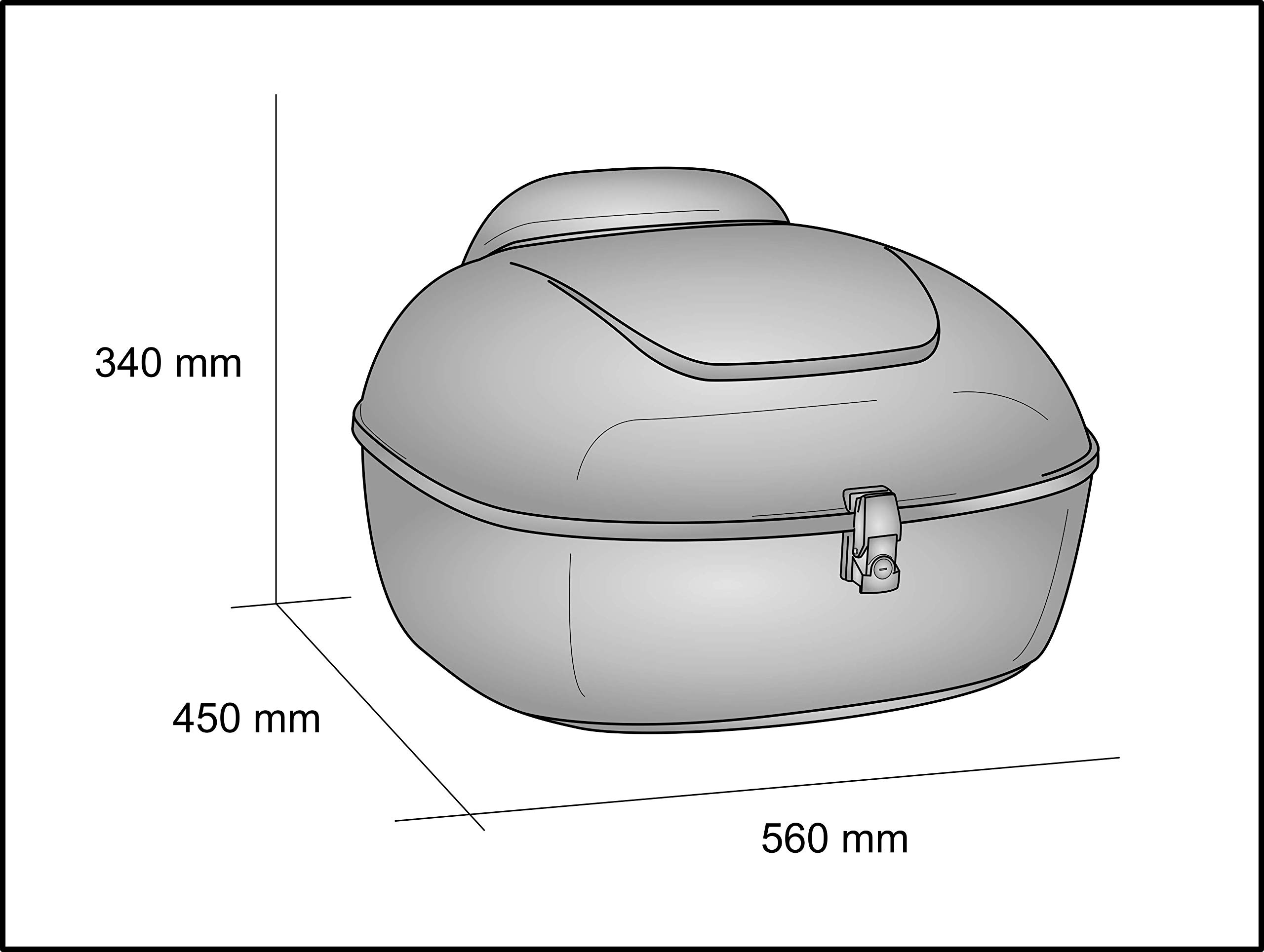 CustomAcces Topcase Mercedes 25L Für Indian Scout Bobber '18 - Robuster Hartschalenkoffer
