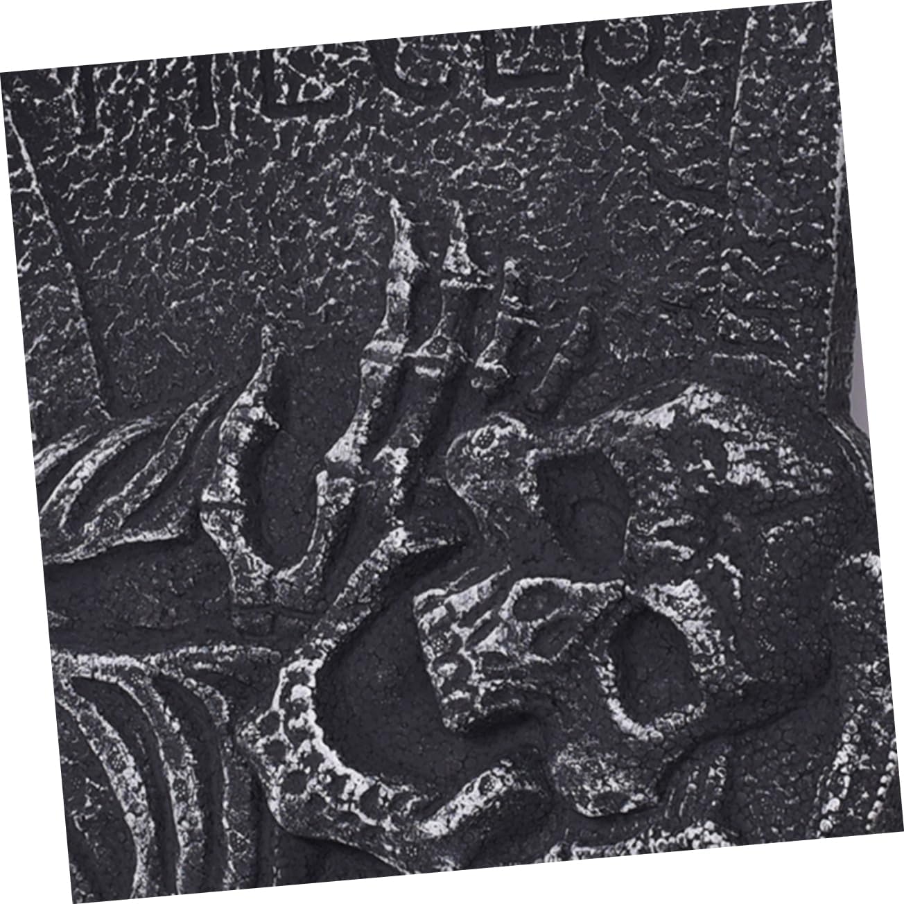 Halloween Skull Tombstone Prop Spooky Tombstone Decoration for Eerie Graveyard Scene Layout for Halloween Decor and Horror Theme Events