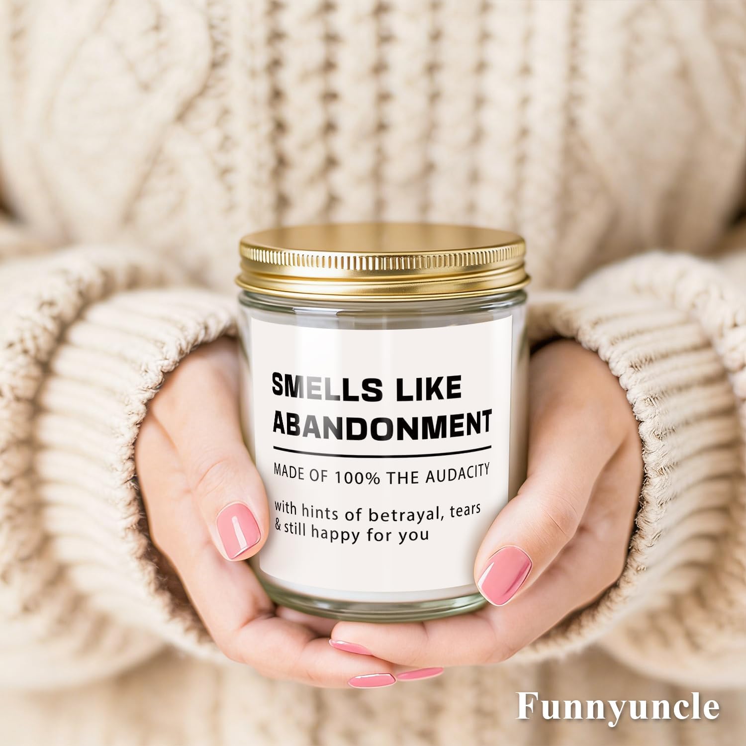 Funnyuncle Coworker Leaving Gifts for Women,Men, Funny Retirement Candle 9oz Lavender Scented Soy Wax,Farewell,Goodbye, Going Away, Promotion Gifts for Boss, Work Bestie,Friend,Teamleader, Colleague