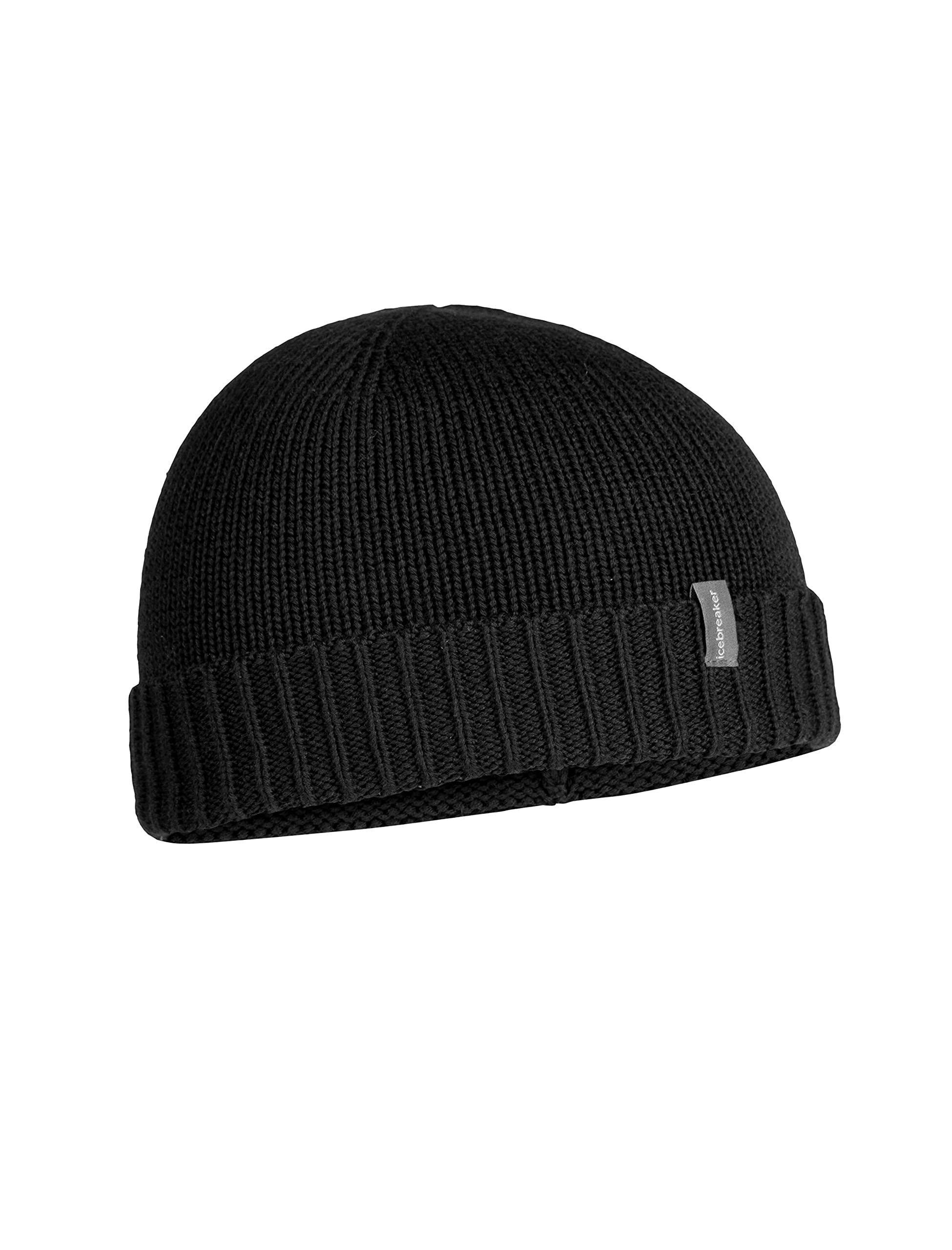 Icebreaker Unisex Merino Wolle Vela Cuff Beanie - Schwarz, OS