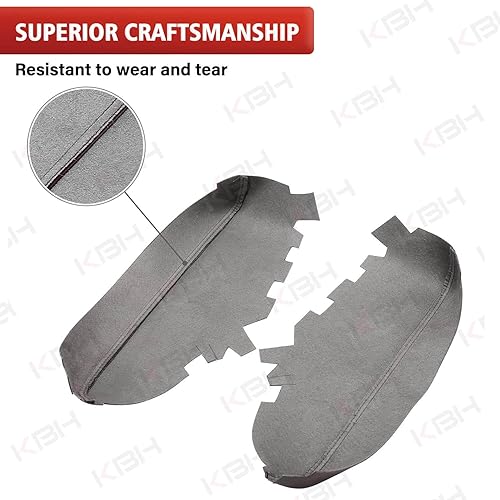 Miniatura 4 de KBH Reemplazo de la cubierta del reposabrazos del panel de la puerta delantera del automóvil para Toyota Avalon 2013-2018, borde de cuero de vinilo,