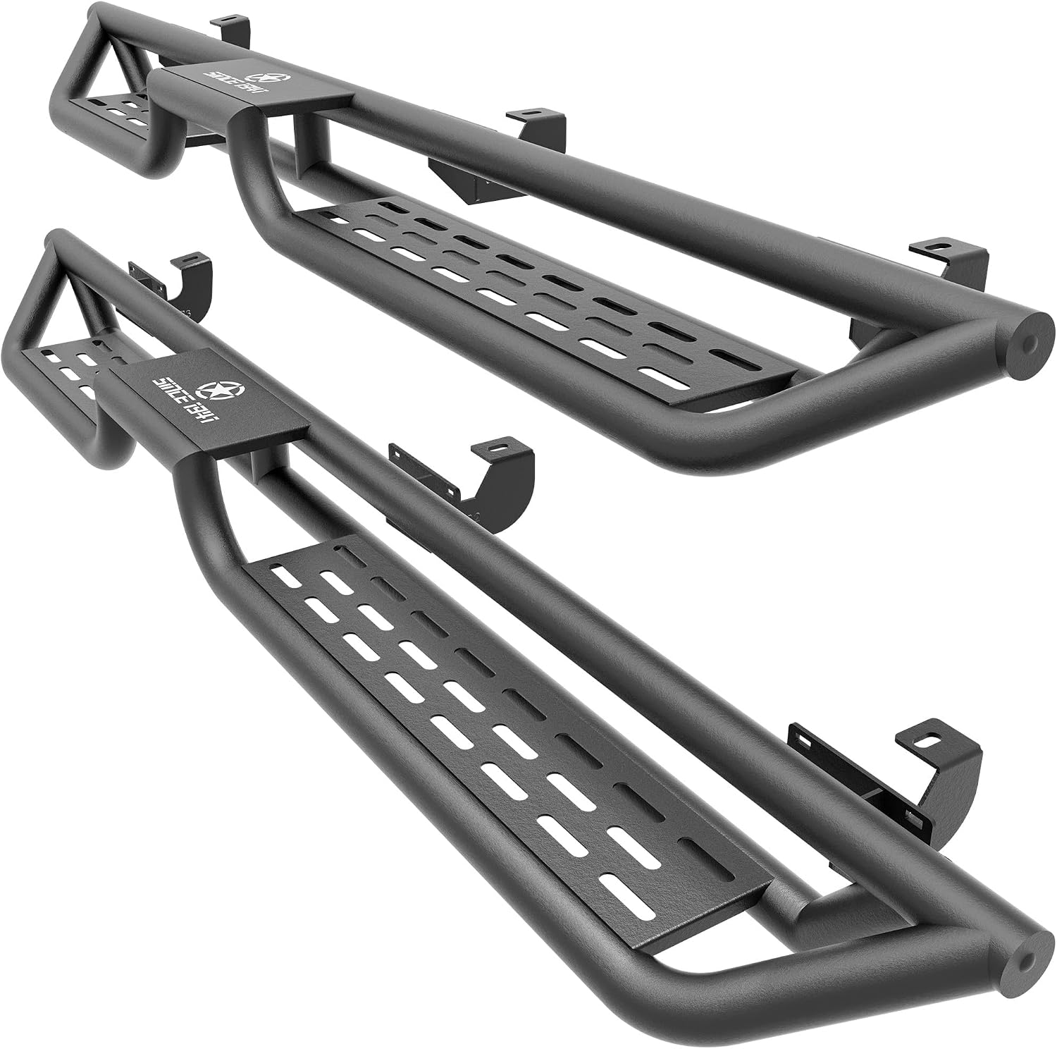 YZONA Running Boards for 2007-2018 Jeep Wrangler JK Unlimited 4 Door, Drop Down Side Steps Heavy Duty Steel Nerf Bars Rock Sliders, Bolt-On, Black