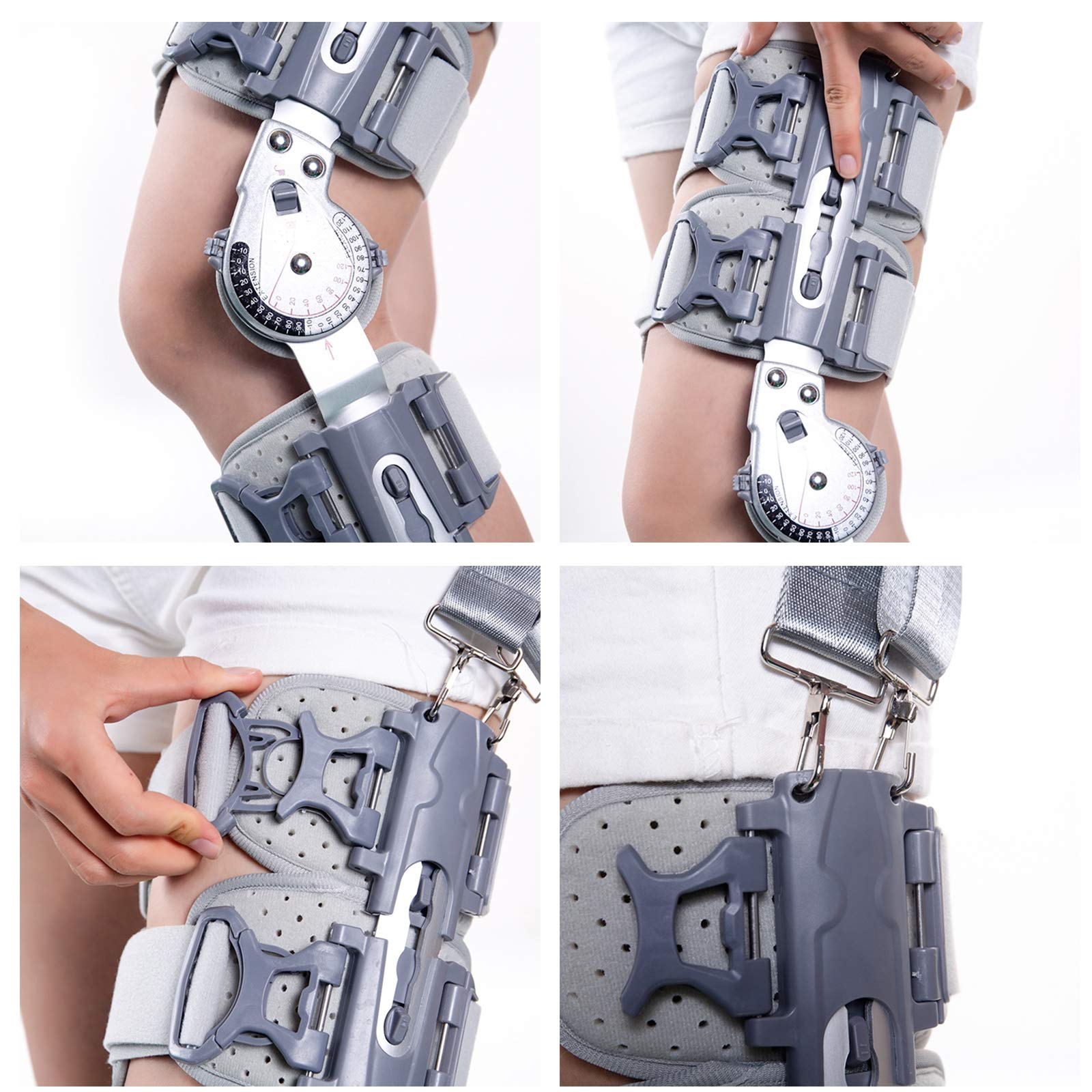 Ortesis De Rodilla Soporte Estabilizador De Articulaciones Fractura Protector Fijo Férula Protector De Pierna para ACL/Lesiones Deportivas, Osteoartritis Leve