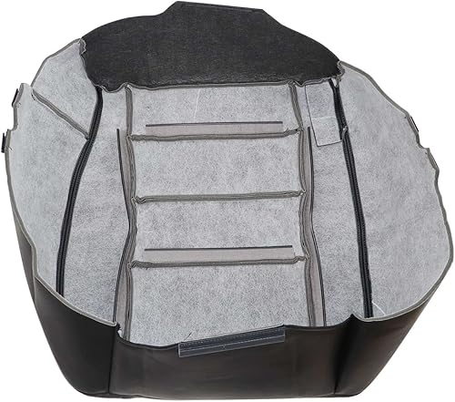 Miniatura 7 de Priprilod Funda de asiento de repuesto de cuero negro para parte inferior del conductor compatible con Ford F250 F350 F450 F550 Lariat XLT 2002 2003