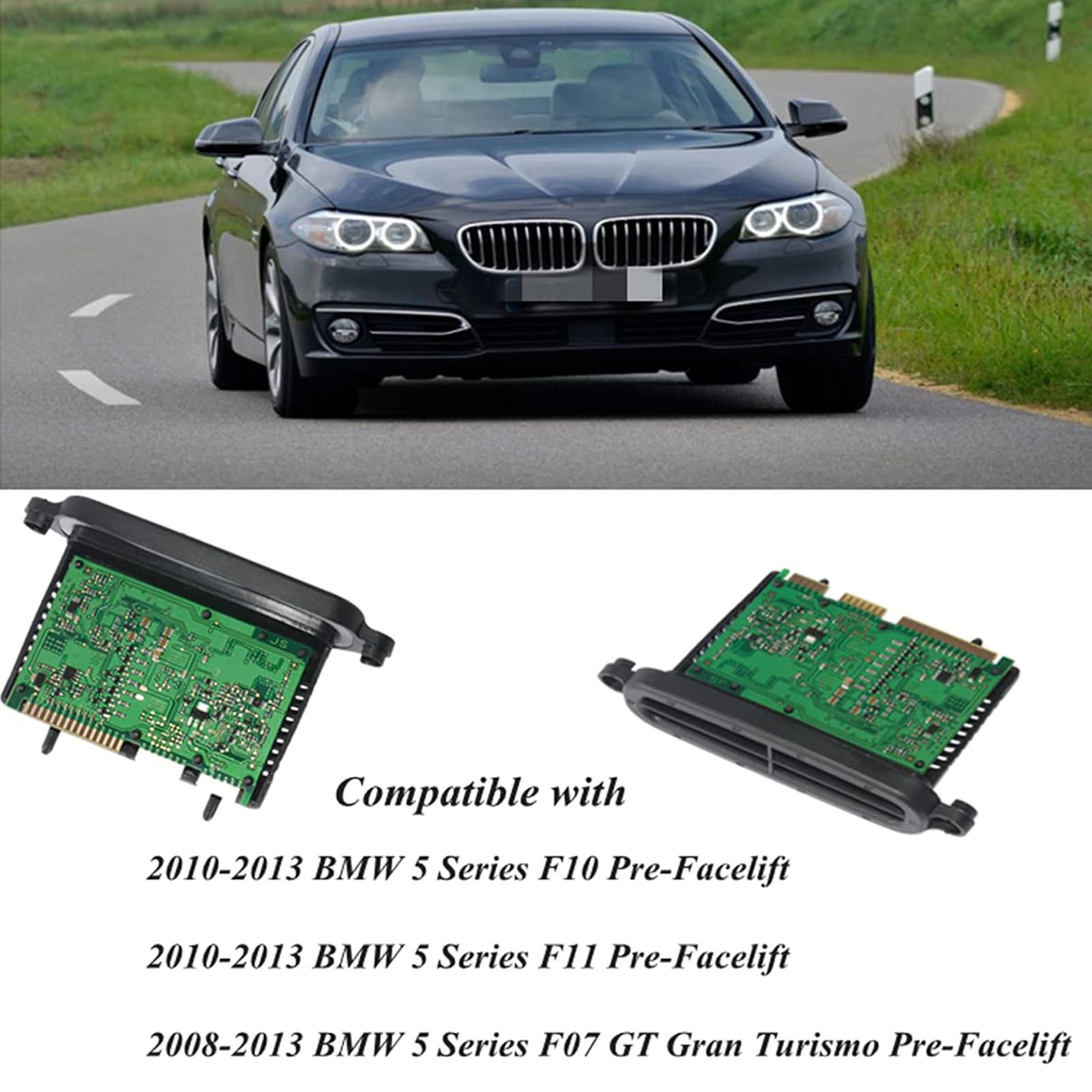 TMS Auto Car Ballast Xenon Headlight Driver Module Control Unit 63117316217 Fit For F07 F07N F10 7316217 7316208 7279625 Headlight Control Module Maintenance Technicians For Vehicles Car Electronics
