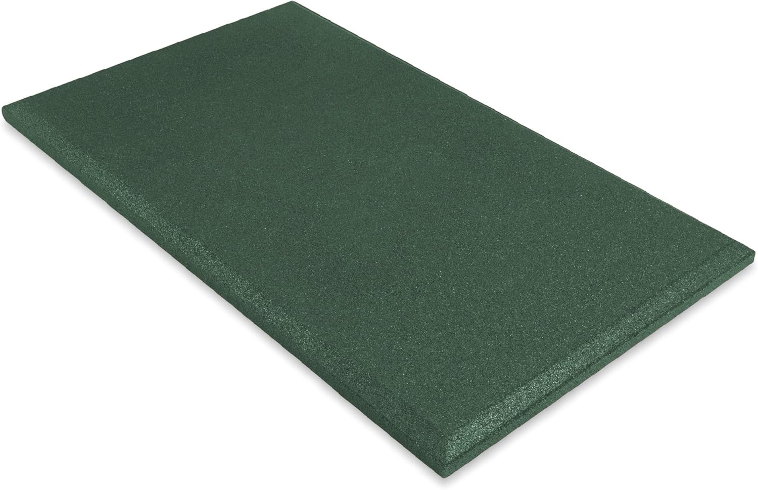 Playsafer Heavy Duty Commercial Grade Rubber Playground Safety Mat - Playground Protection Mat for Swings and Slides - 54" Long X 32" Wide x 2" Thick (Green)