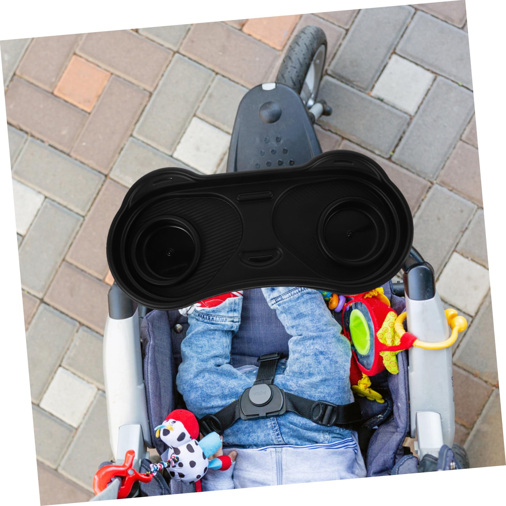BESTonZON Vassoio Per Snack Vassoio Per Snack Per Passeggino Per Passeggino Piatto Organizer Piatto