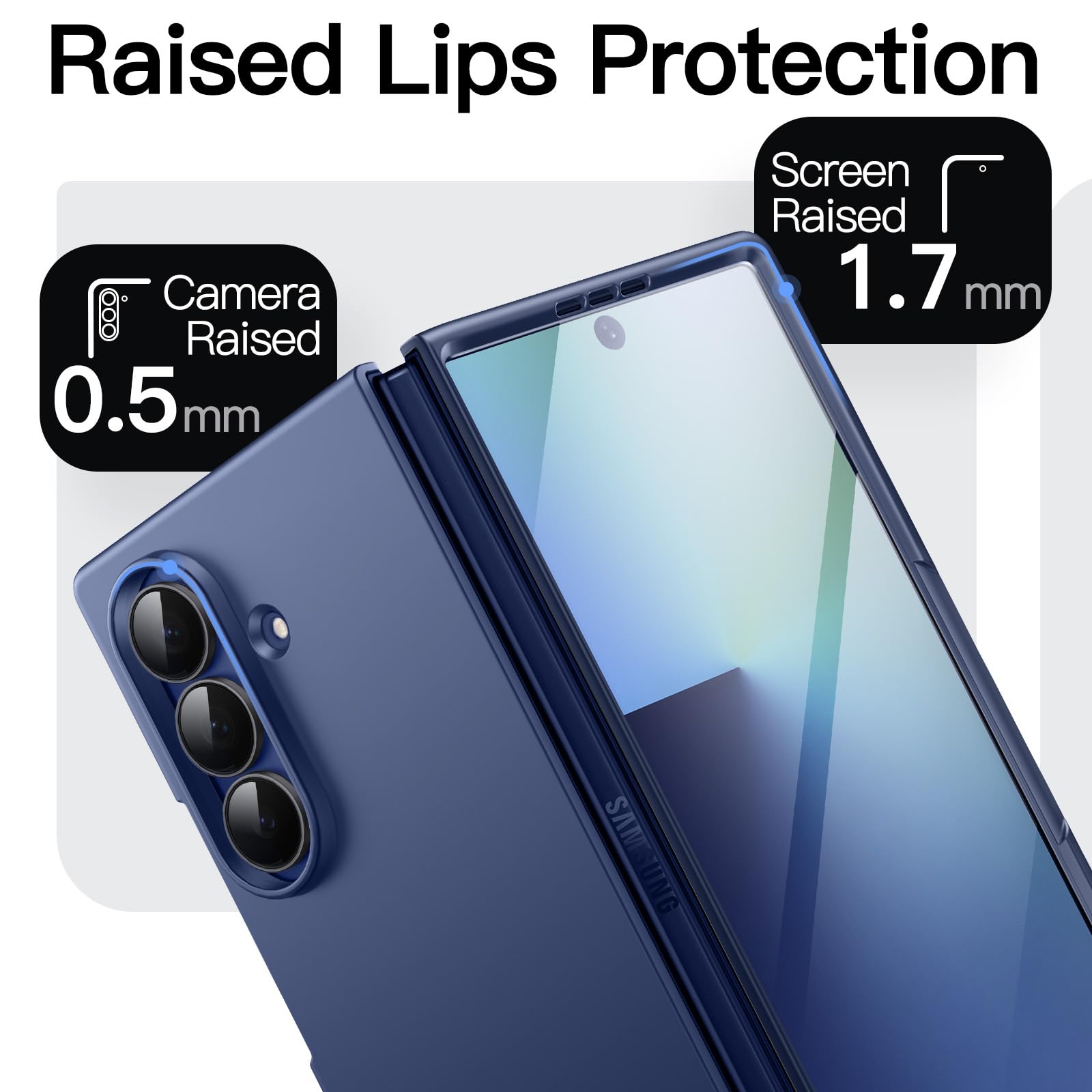 JETech Slim Case for Samsung Galaxy Z Fold 7, Blue — Amazon image 6