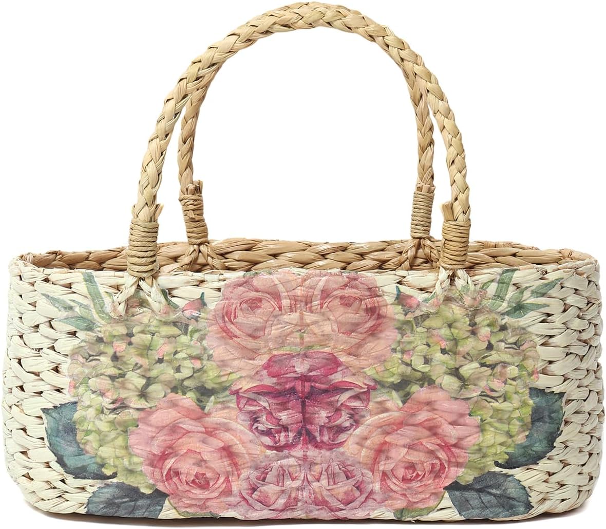 Wicker Hamper Basket | Bamboo Baskets | Cane Fruit Basket | Basket for Gift Hamper | Rattan Basket | Decorative Fruit Gift Baskets (Design 16)