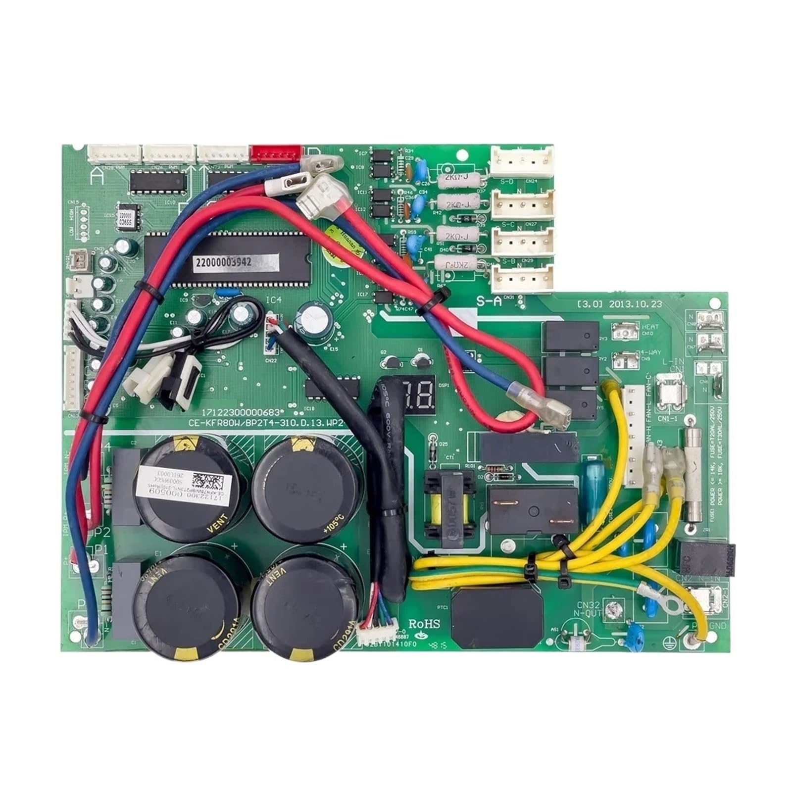 CEPAIXN Compatible With Midea. Air Conditioner Control Board CE-KFR80W/BP2T4-310.D.13.WP2-1 Circuit PCB 17122300000683 Conditioning Parts