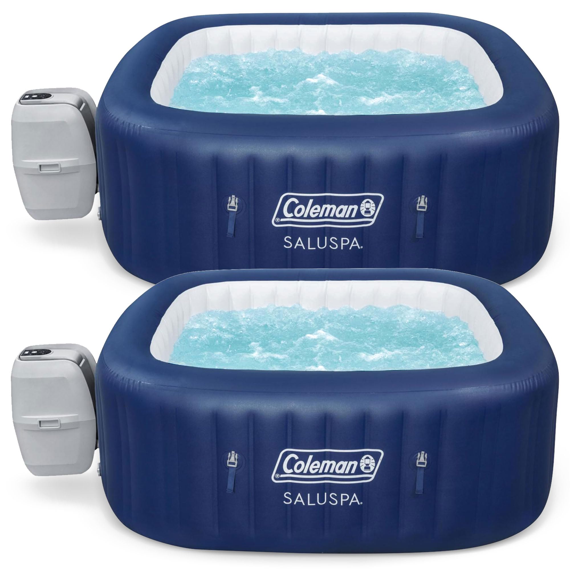 naaaさん専用ColemanTOUGHSCREEN 2-ROOM AIR Amazon.com : Coleman 2 Pack Atlantis AirJet Hot Tub, Large Square