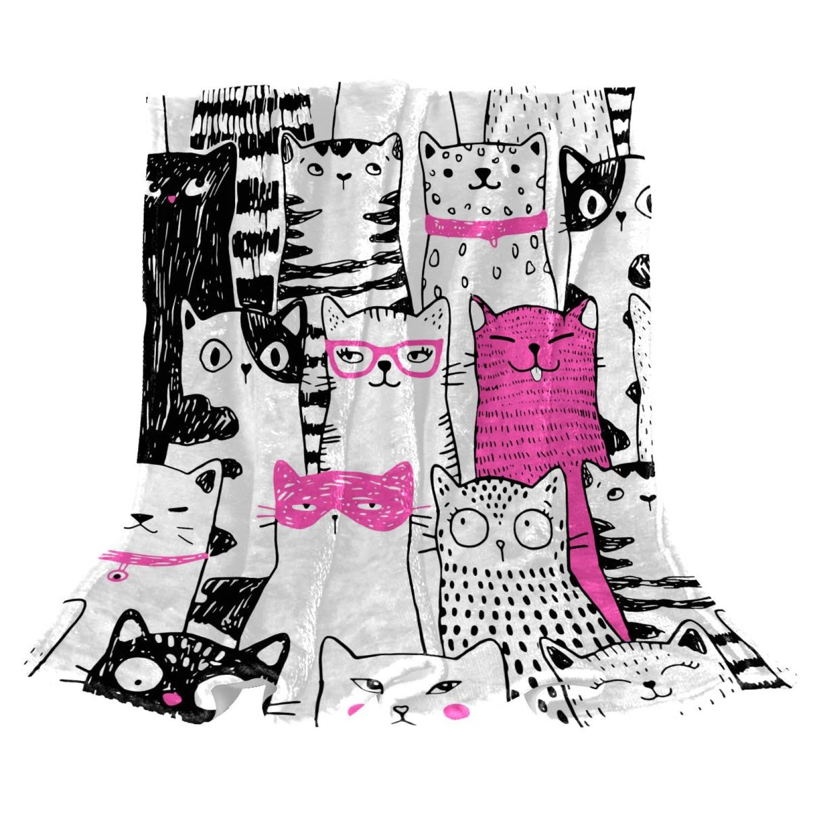 Couverture polaire chats mignons pour des soirées cocooning chaleureuses au salon