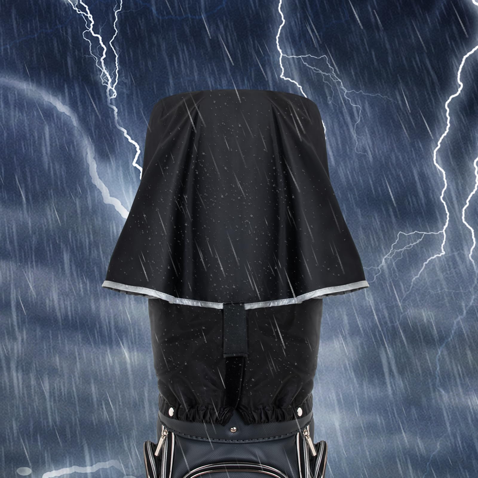 Golf Bag Rain Cover, Golf Club Protector, Waterproof Rain and Dust Covers, Easy Access Golf Bag Rain Hood/Cover, Anti UV,Anti-Static,All Weather Protection, Garage Storage