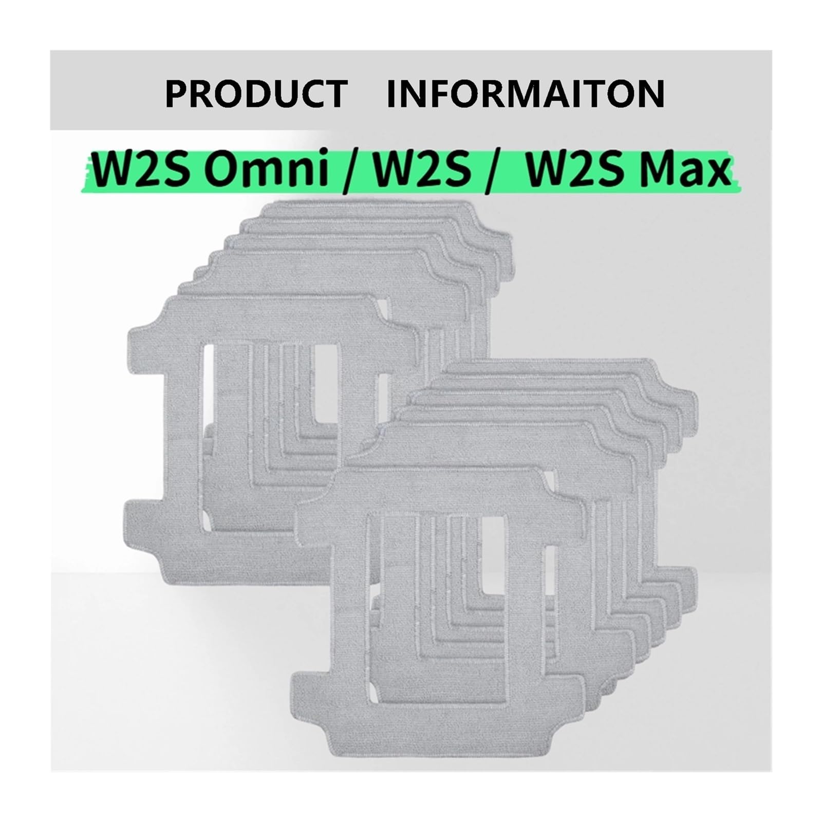 Paño De Mopa for Robot Limpiador De Ventanas, Compatible Con Ecovacs, Compatible Con Winbot, W2s Omni / W2S / Max, Almohadillas De Limpieza De Microfibra Lavables(20 pcs)