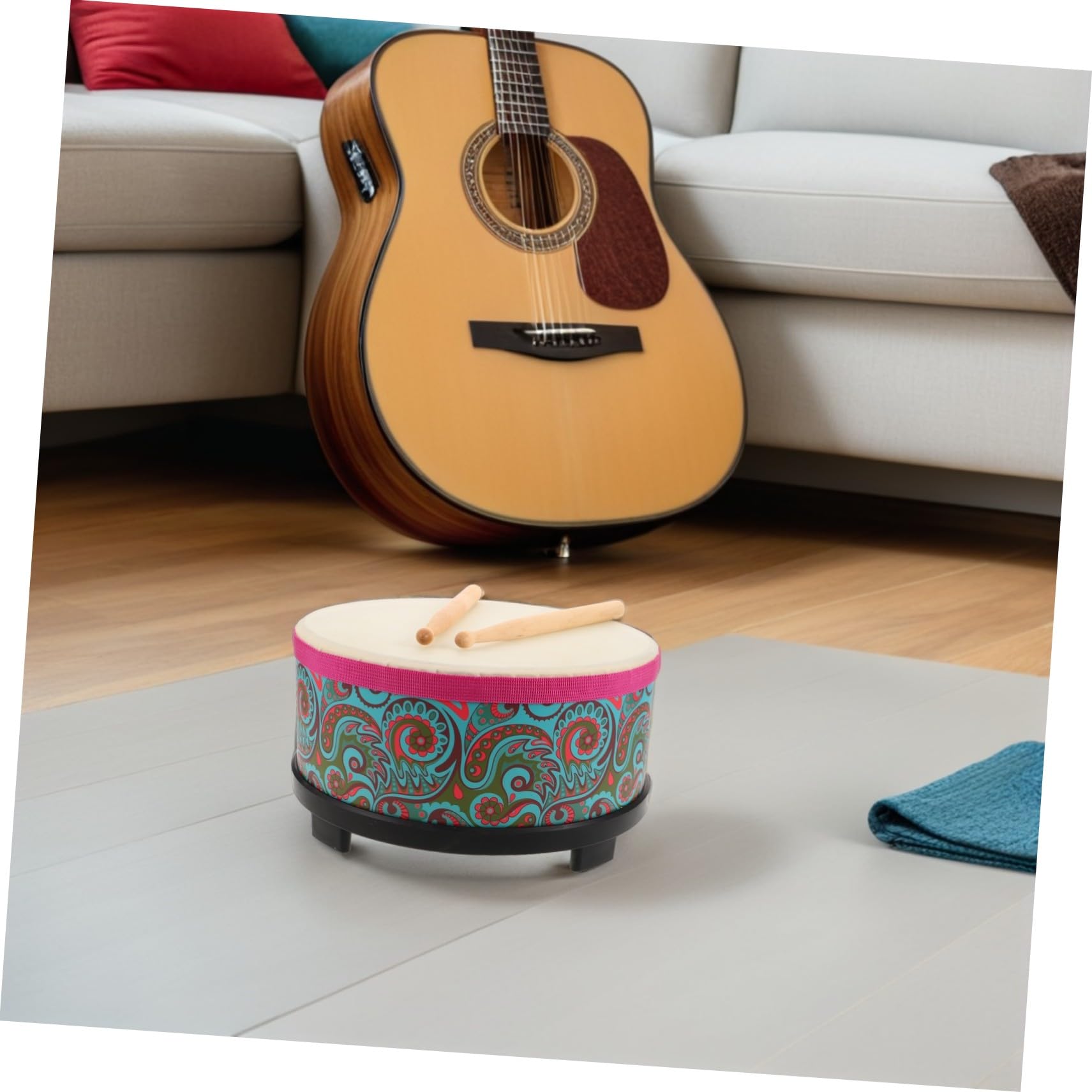 Strumento per pavimento con design a fiore strumento Orff leggero e portatile per attività musicali indoor e outdoor per ragazzi e ragazze principianti