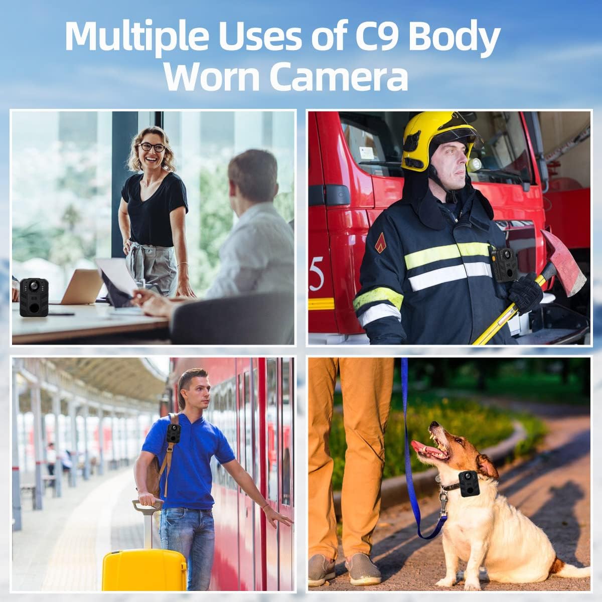 Comparison of day and night vision recording with CAMMHD C9 Body Camera