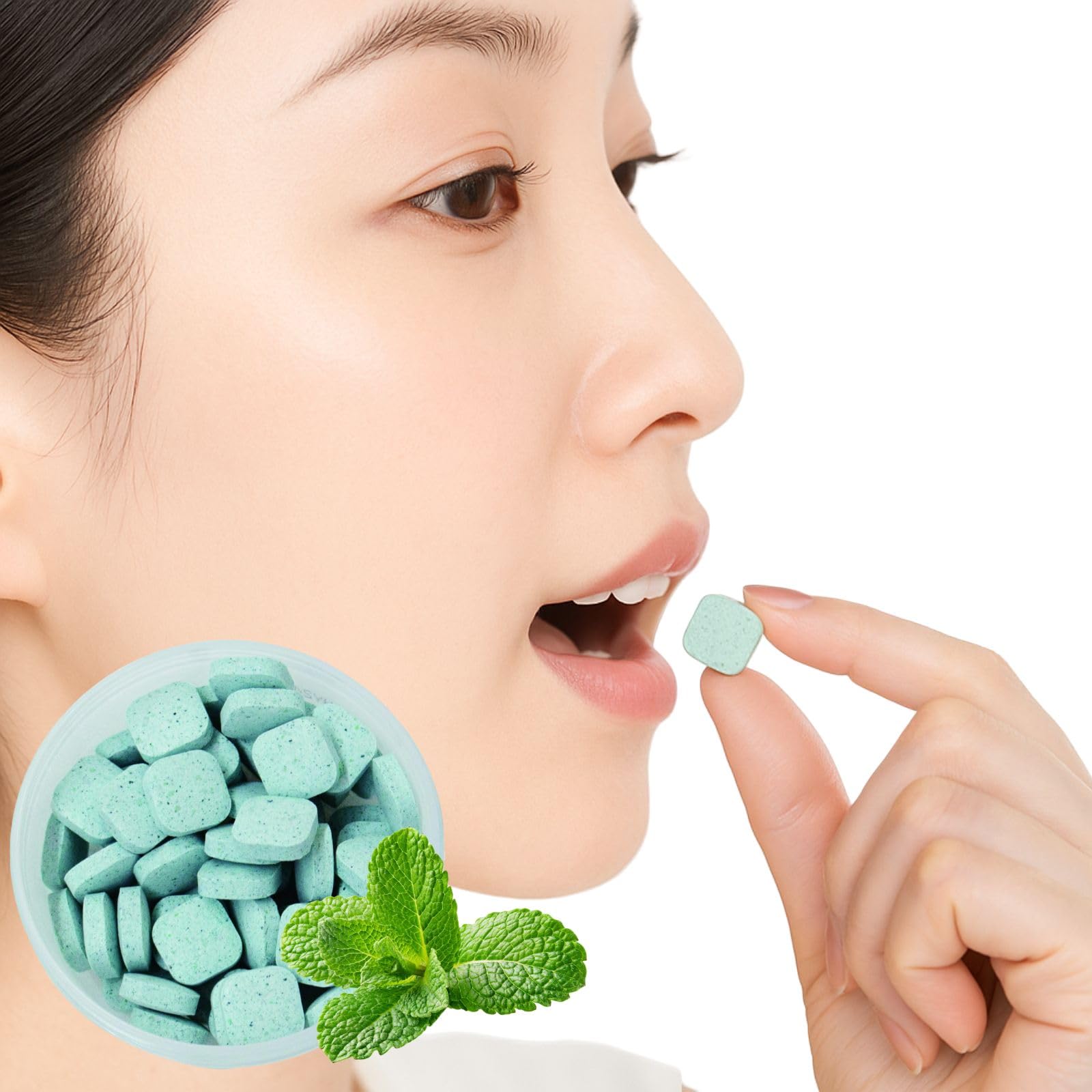 Amazon | CHEERLIEF マウスウォッシュタブレット 固形 噛む歯磨き