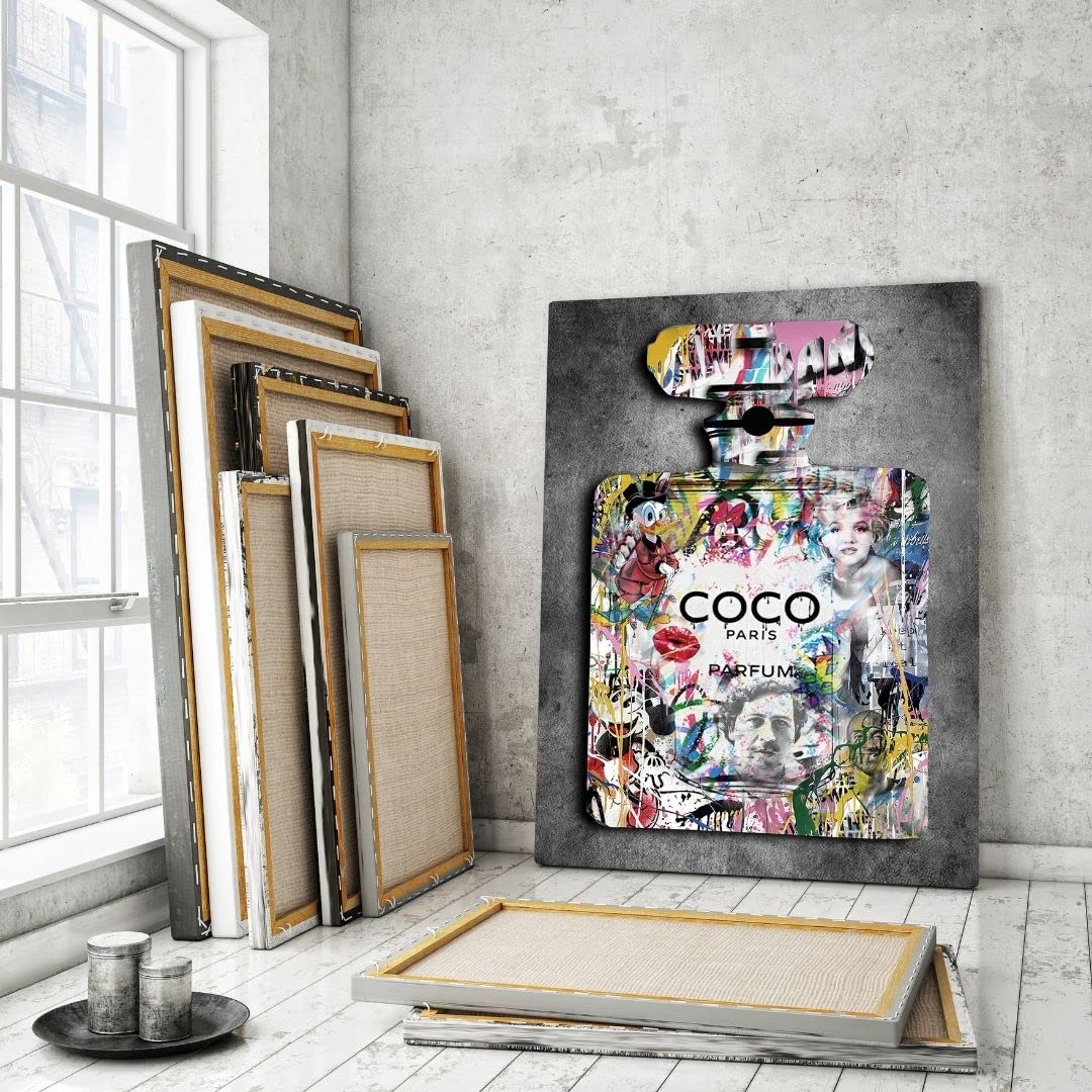 Hustling Sharks® Pop-Art-Bild „POP ART“ – Leinwand 60 × 90 cm