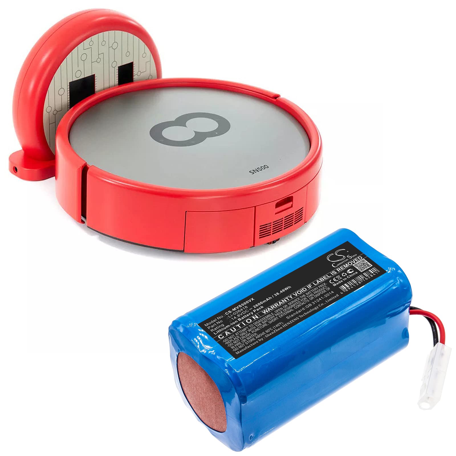 Batteria di ricambio 2600mAh per UPCAN R2, X3