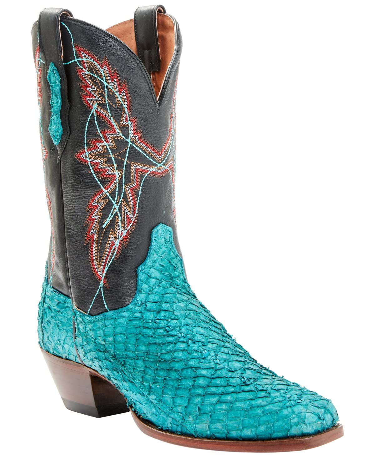 Dan Post Womens Exotic Seabass Skin Western Boot Square Toe - Dpp5695
