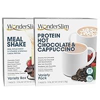 Vista 1 de WonderSlim Paquete de batido de reemplazo de comidas y bebidas calientes de proteínas