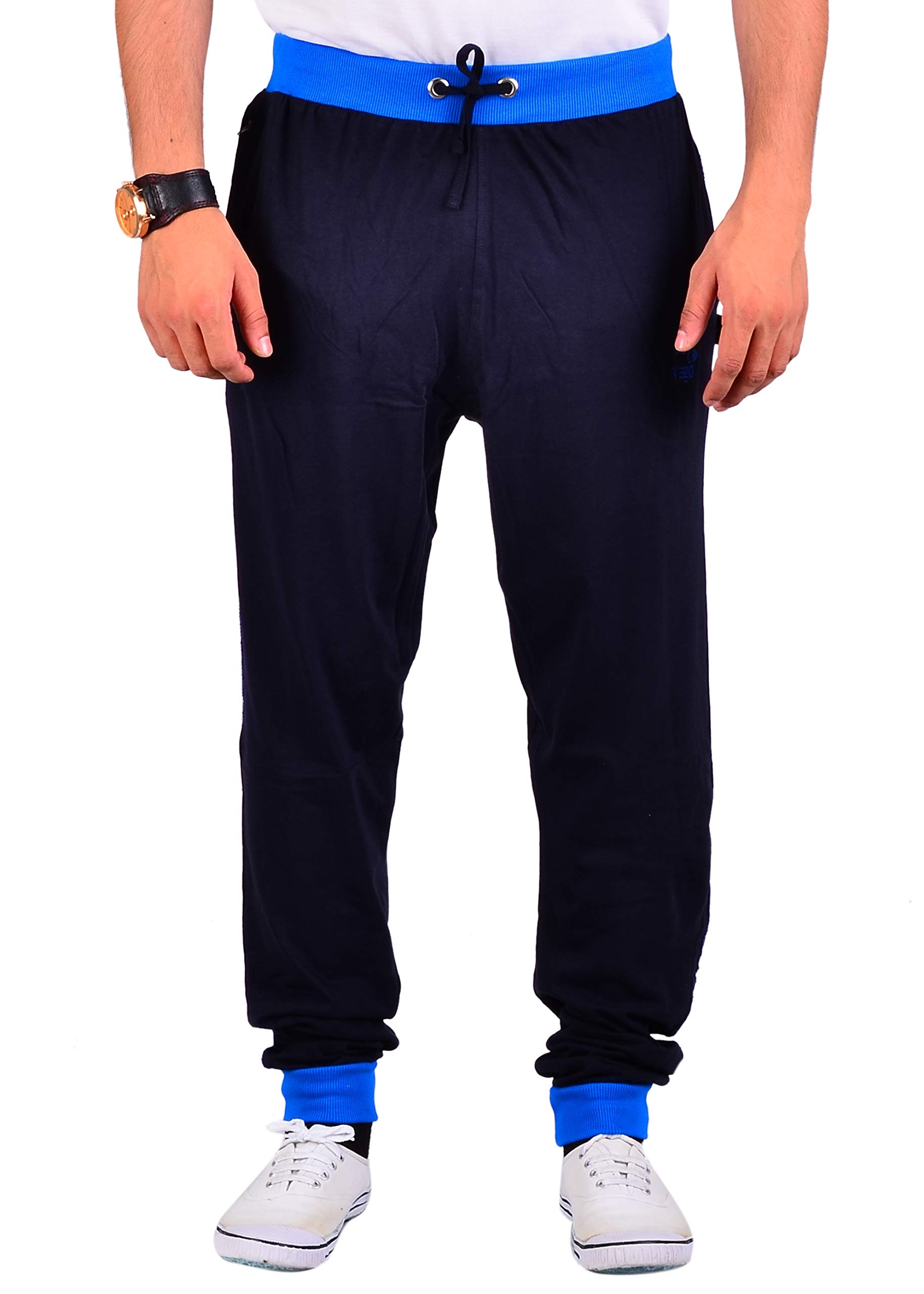 vego Men's Navy Cotton Track Pant-picture-19