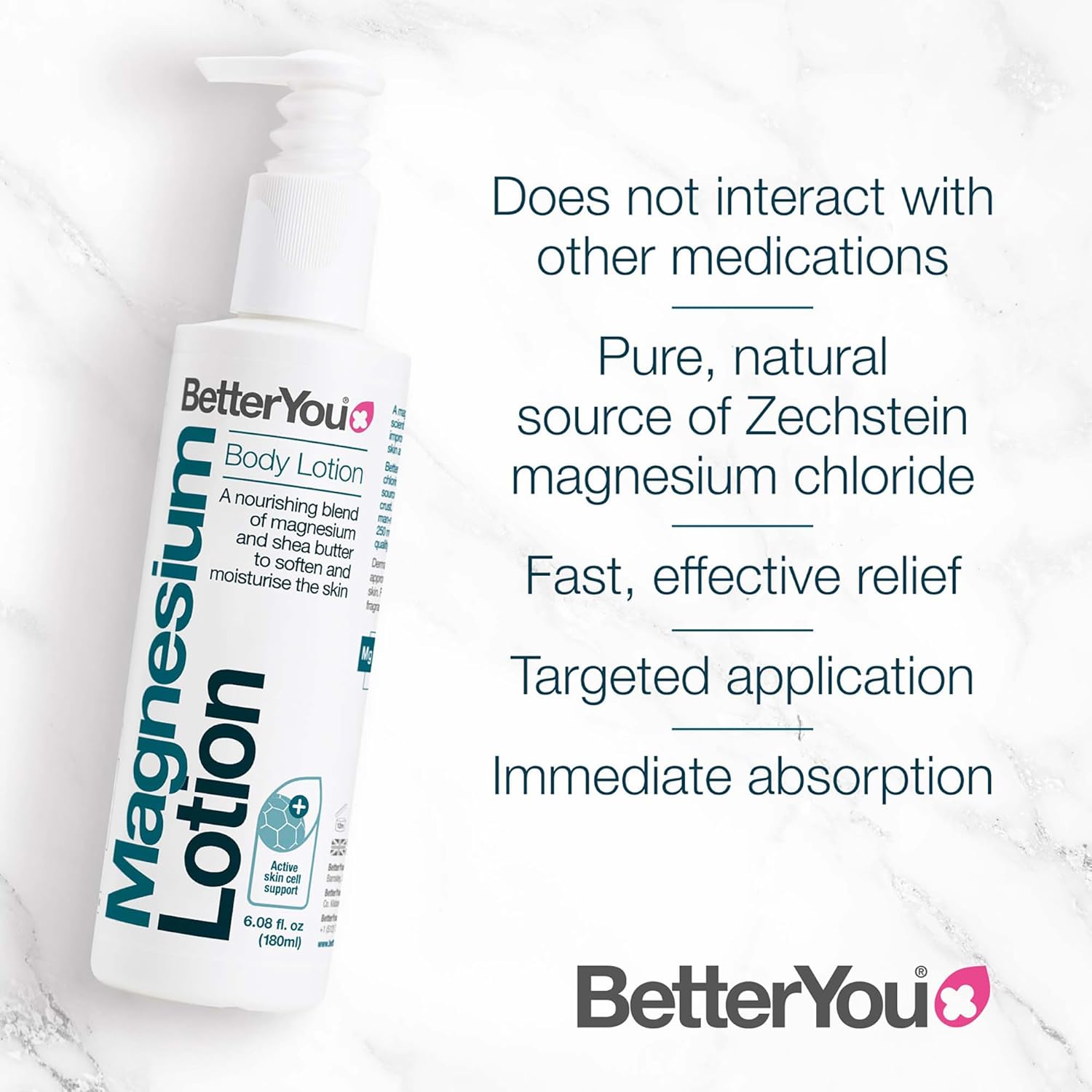 BetterYou Lotion Bundle - Sleep and Magnesium Body Lotion - Softens Skin and Eases Muscles - Calming Lavender and Chamomile Blend - 2 pc