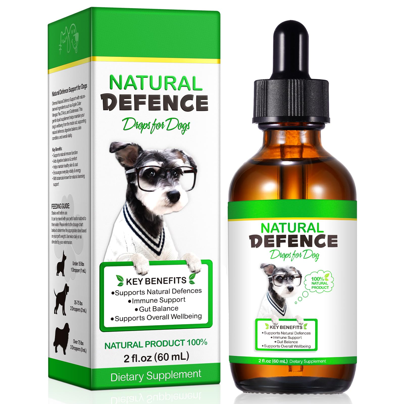 Dog Antibiotics, for Infections, Cough, & Teeth Moments, Pet Health Supplement Multivitamin Supports Allergy and Itch Relief, Herbal Supplement is Excellent for All Breeds and Ages, 2 oz