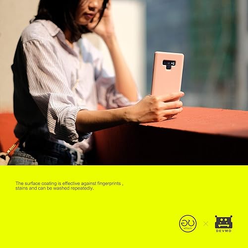 Miniatura 6 de Funda de silicona líquida para Samsung Galaxy Note 9 N960 N960U 6.4"a prueba de golpesgel gomacubierta protección contra caídas rosa arena