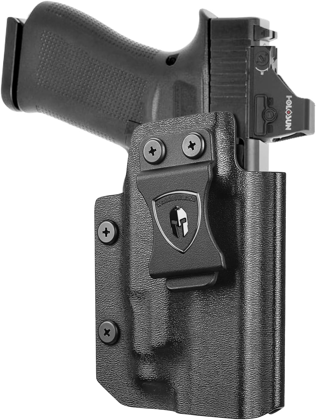 WARRIORLAND IWB/OWB Kydex Holster for Glock 43X MOS / 48 MOS / 43X Rail / 48 Rail/PSA Dagger Micro with TLR-7X Sub or TLR-7 HL-X Sub – Optic Cut | Adj. Cant & Posi-Click Retention, Right-/ Left-Hand