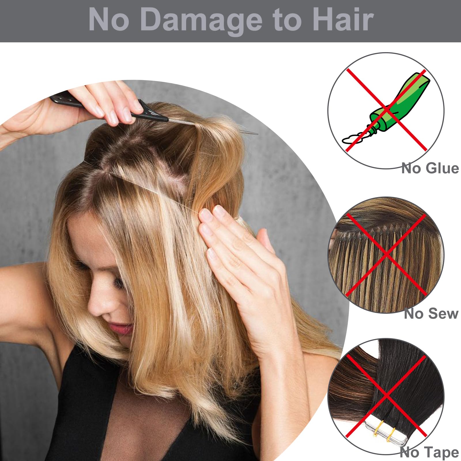 Amazon.com : SHANGZI Halo Hair Extensions 20 Inch Invisible 