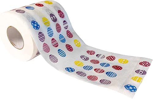 Decoraciones de papel higiénico de Pascua, regalos de papel higiénico con patrón de huevo de Pascua de colores, regalos de vacaciones, servilletas