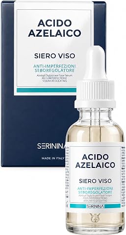Serinina Sérum facial de ácido azelaico com niacinamida e zinco, 30 ml