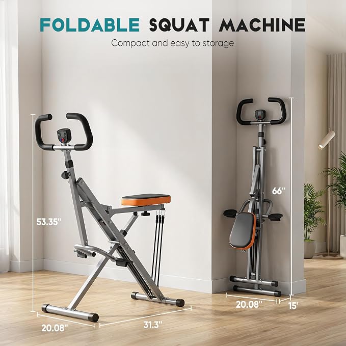 Máquina de Sentadillas DUMOS 330 LBS Resistencia Ajustable miniatura 5