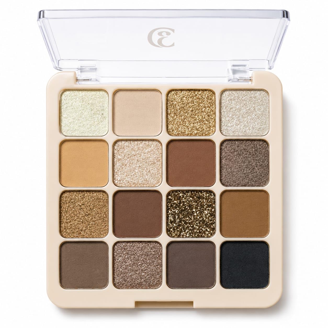 asfunclub eyeshadow palette 16 matte and shimmer glitter eye makeup kit for women eye shadow kit girls makeup sets makeup palette set make up gift set for women makeup items for womenss (gold)
