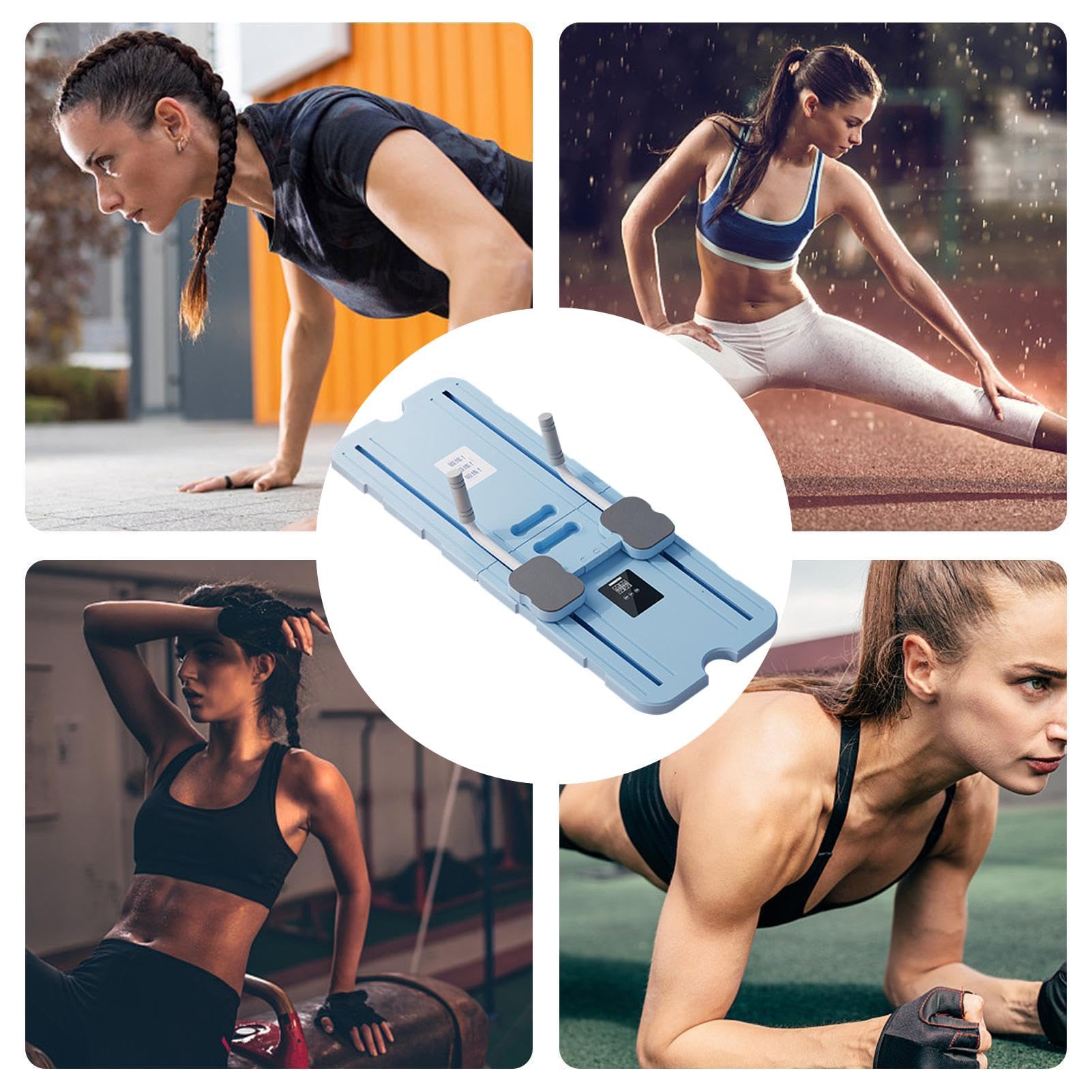 Pilates, riformatore per pilates, pieghevole, per pilates, fitness, multifunzione, con rimbalzo automatico, ruota addominale, supporto , allenamento addominale | multifunzione, con rimbalzo automatico, ruota addominale, supporto , allenamento addominale