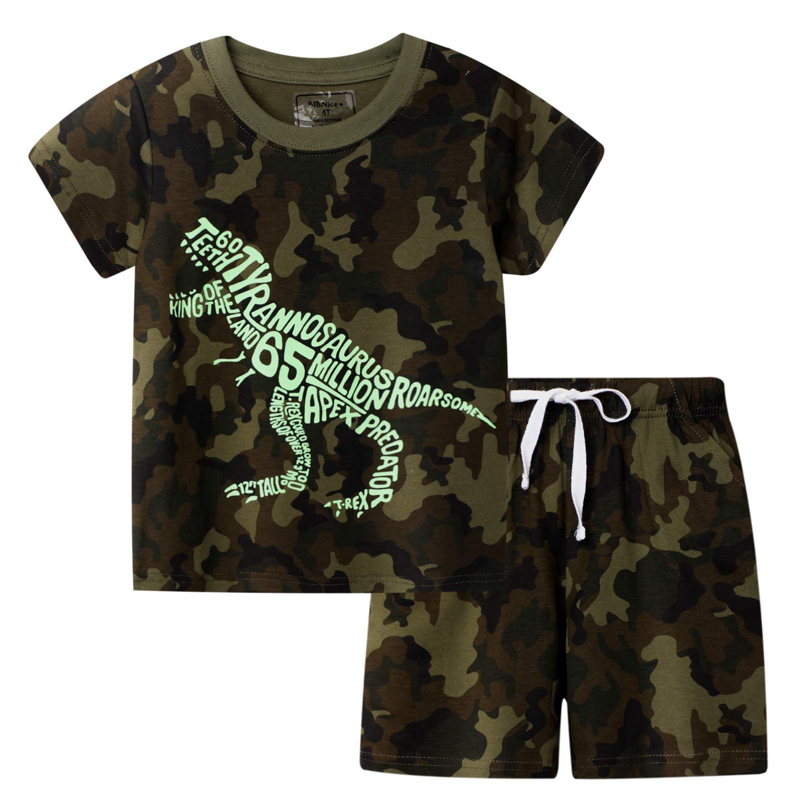 Toddler Boy Clothes Kids Summer Cotton Outfits Short Set Size 2-7Y
