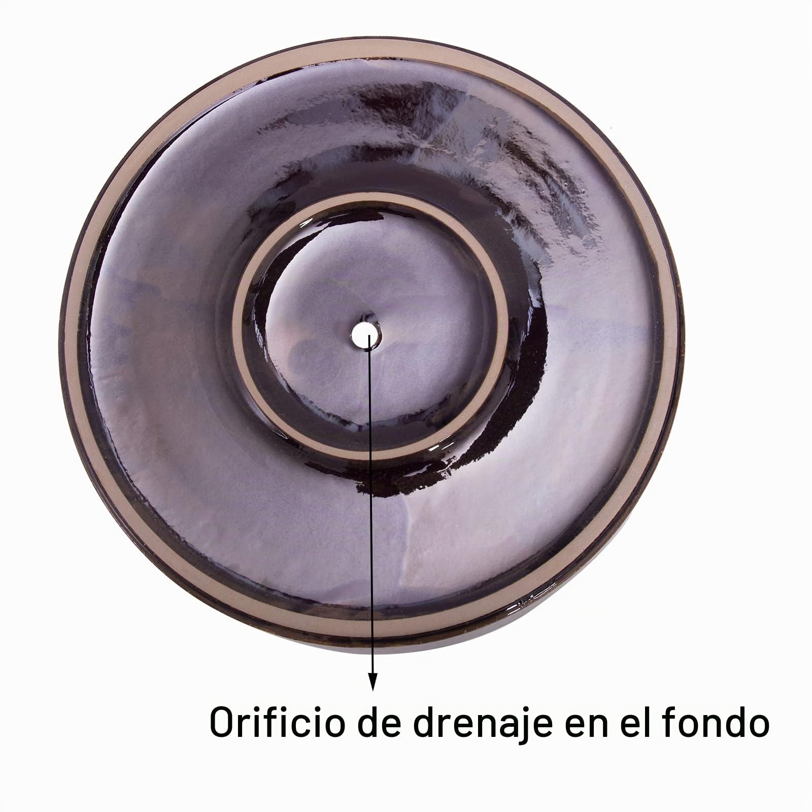 ARTKETTY Macetas de cerámica para bonsái de 29 cm con Drenaje, Maceta Grande para Plantas suculentas de Interior, Maceta Decorativa con Soporte