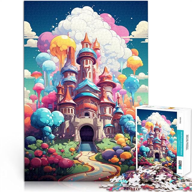 Foto 2 de 6 de Puzzles para adultos y niños, castillo de dulces, 1000 piezas