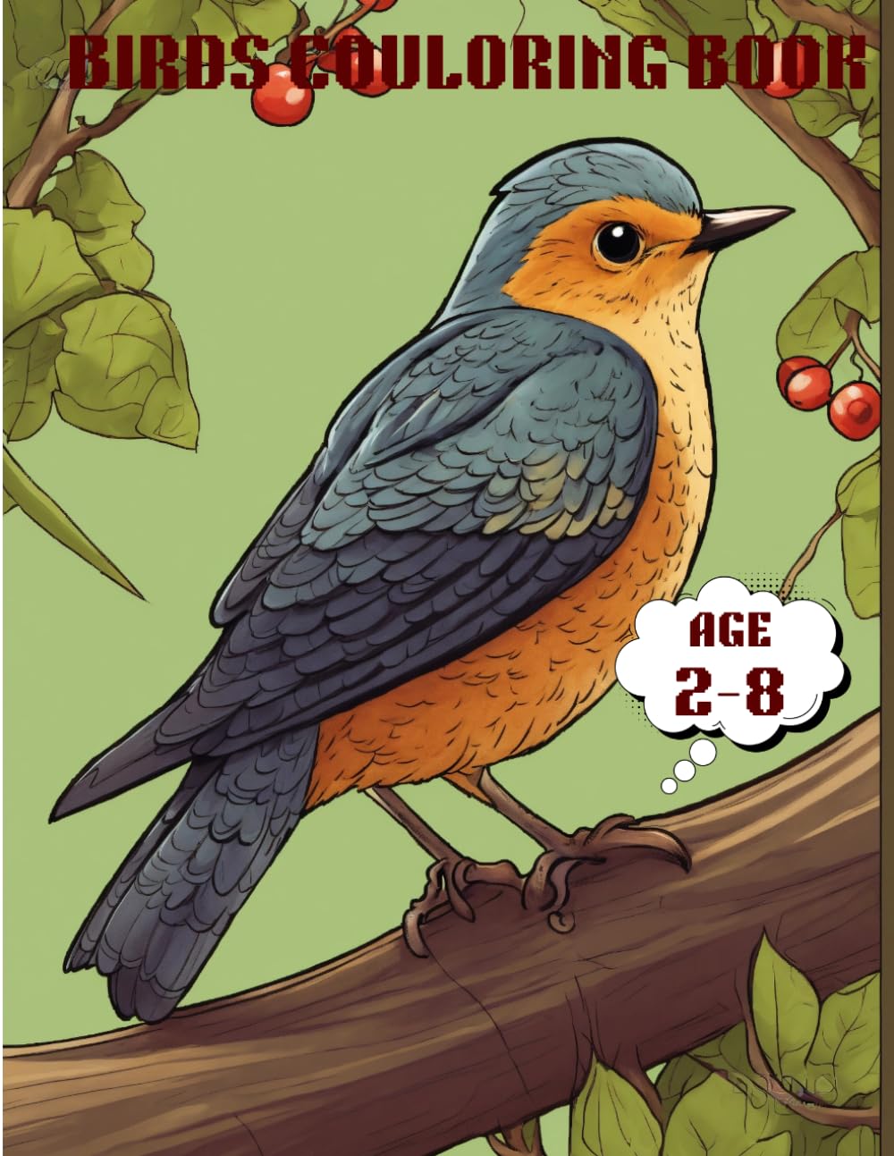 NATURE GIFTED BIRDS COLOURING BOOK FOR KIDS