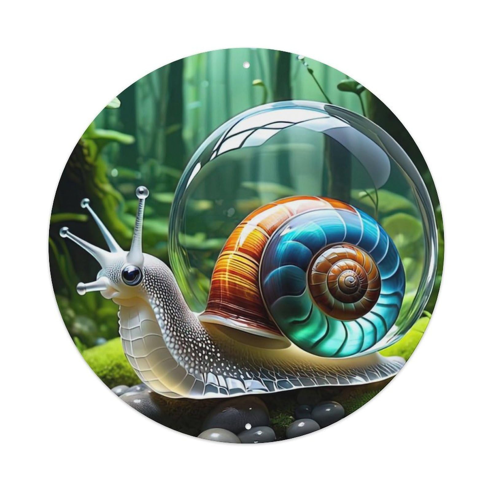 Animal The Magic Snail Metal Tin Sign