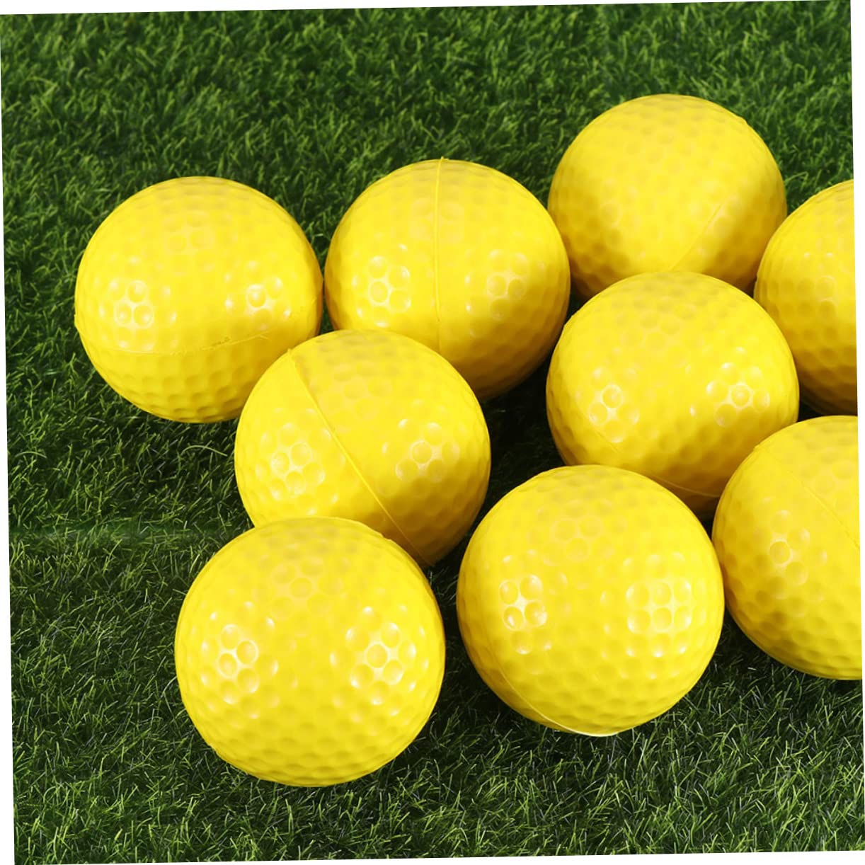 BESTonZON Golf Trainingsbälle Schaumstoff Für Indoor Training Gelb Für Golf Übungen Kleinem Und Einfach Zu Transportieren