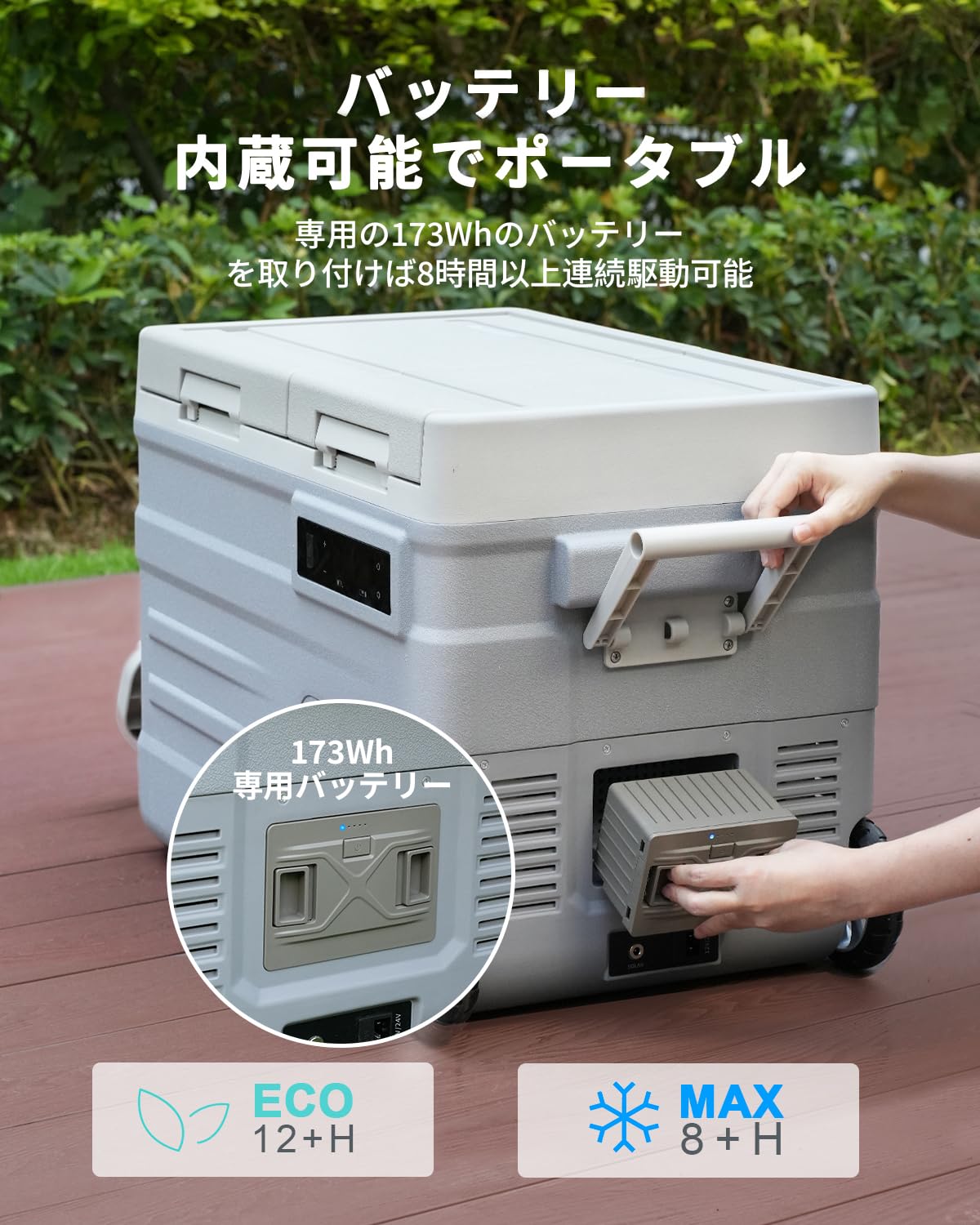 ELECAENTA ポータブル冷蔵庫 Amazon.co.jp: ELECAENTA 40L ポータブル冷蔵庫 バッテリー2個
