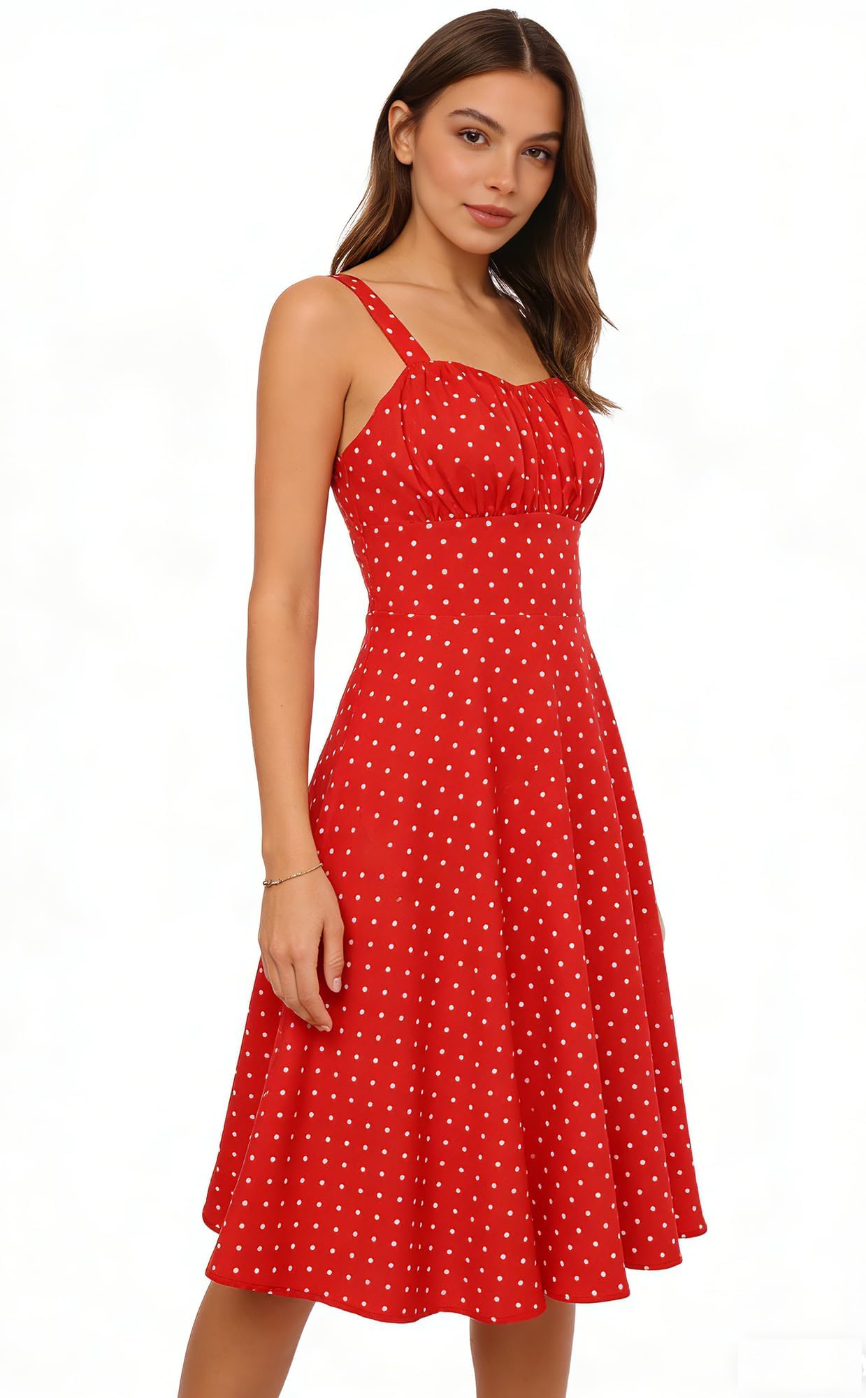 Belle Poque Robe Halter Taille Haute Elégante Trapèze