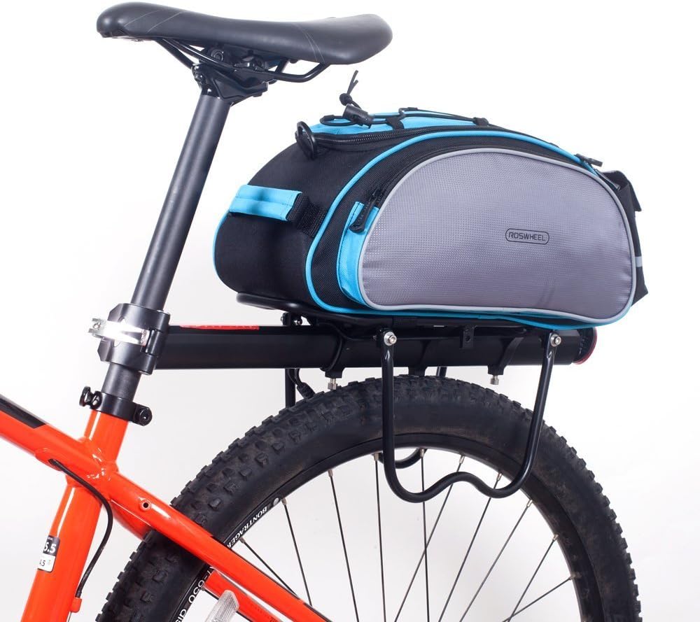 Roswheel 14541 Multifunctional Bike Rear Seat Cargo Bag Bicycle Rack Trunk Panniers, Black : Sports & Outdoors