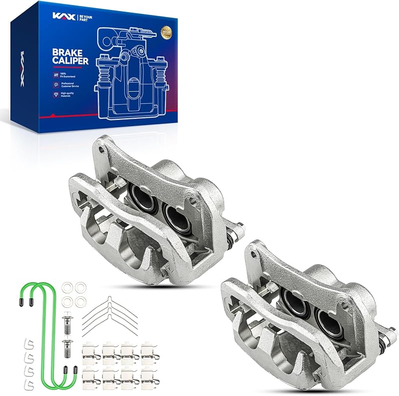 Par de pinças de freio dianteiras KAX para Toyota Highlander, Sienna e Lexus RX350 – 2 unidades