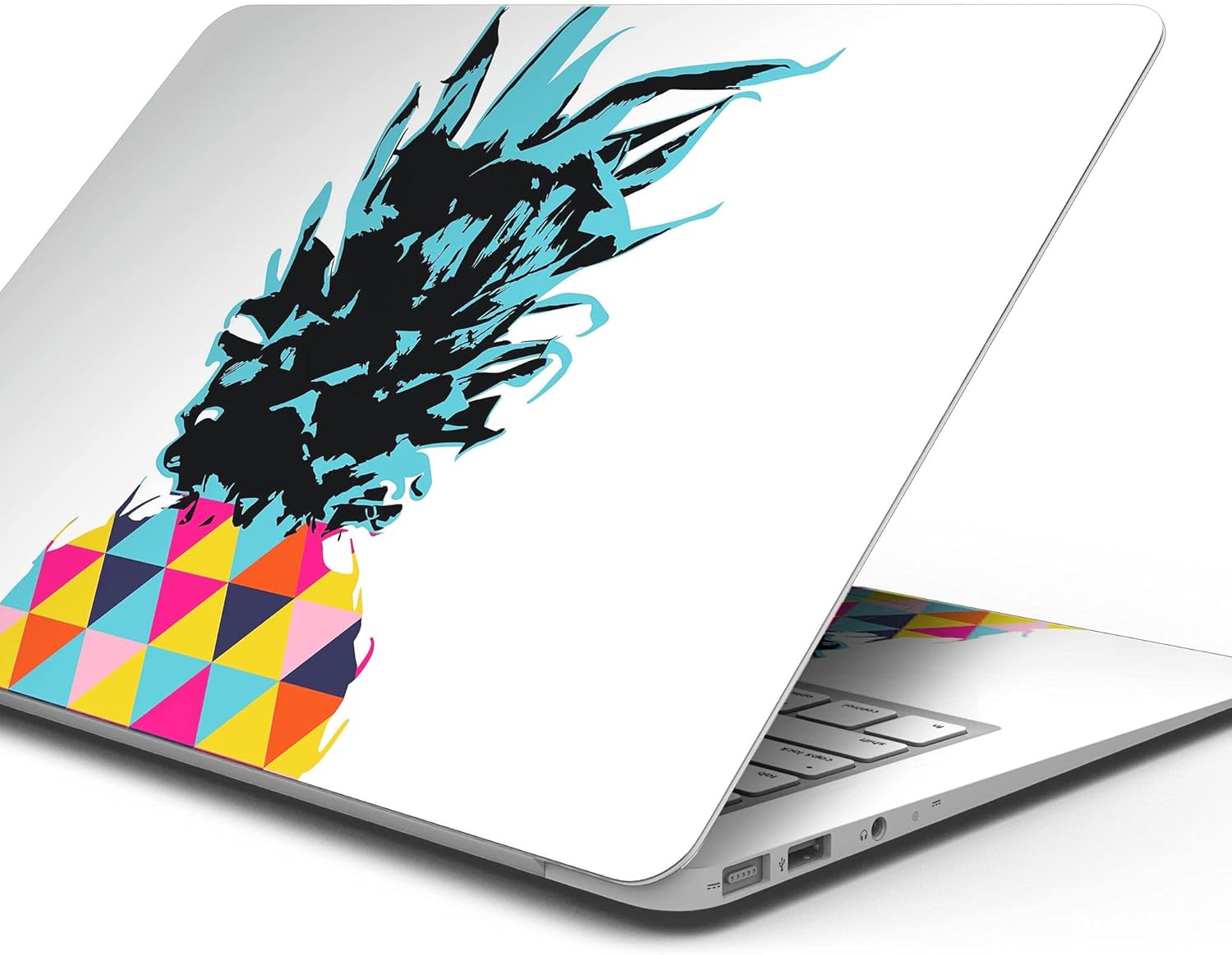 DesignSkinz - Geo Retro Summer Pineapple v1 - Full-Body Wrap Protective Decal Skin Kit Compatible with MacBook 16" Pro M1 (A2485)