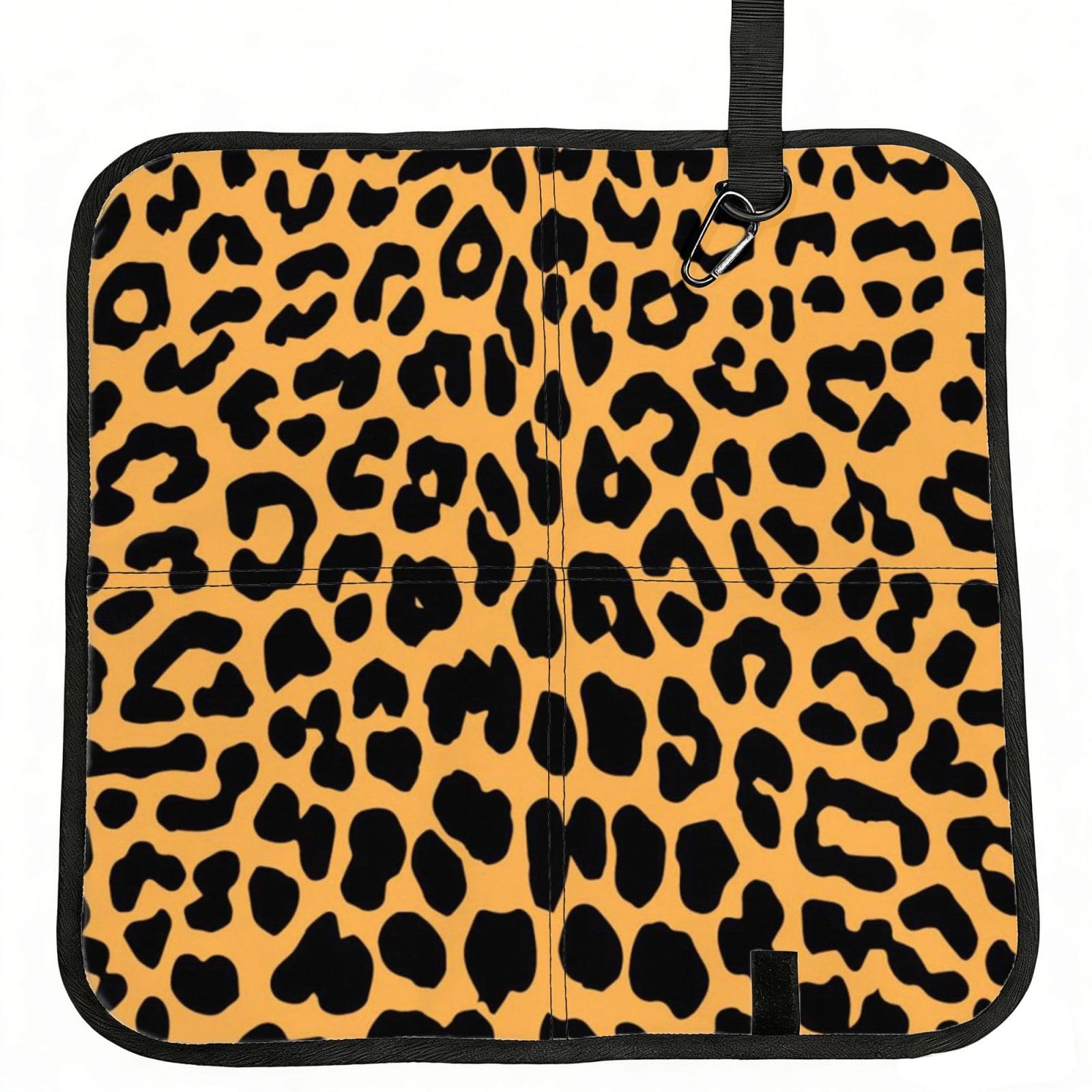 ERCgad Leopard Print Print Foldable Seat Cushion Portable Chair Pad Lightweight Travel Outdoor Office Home