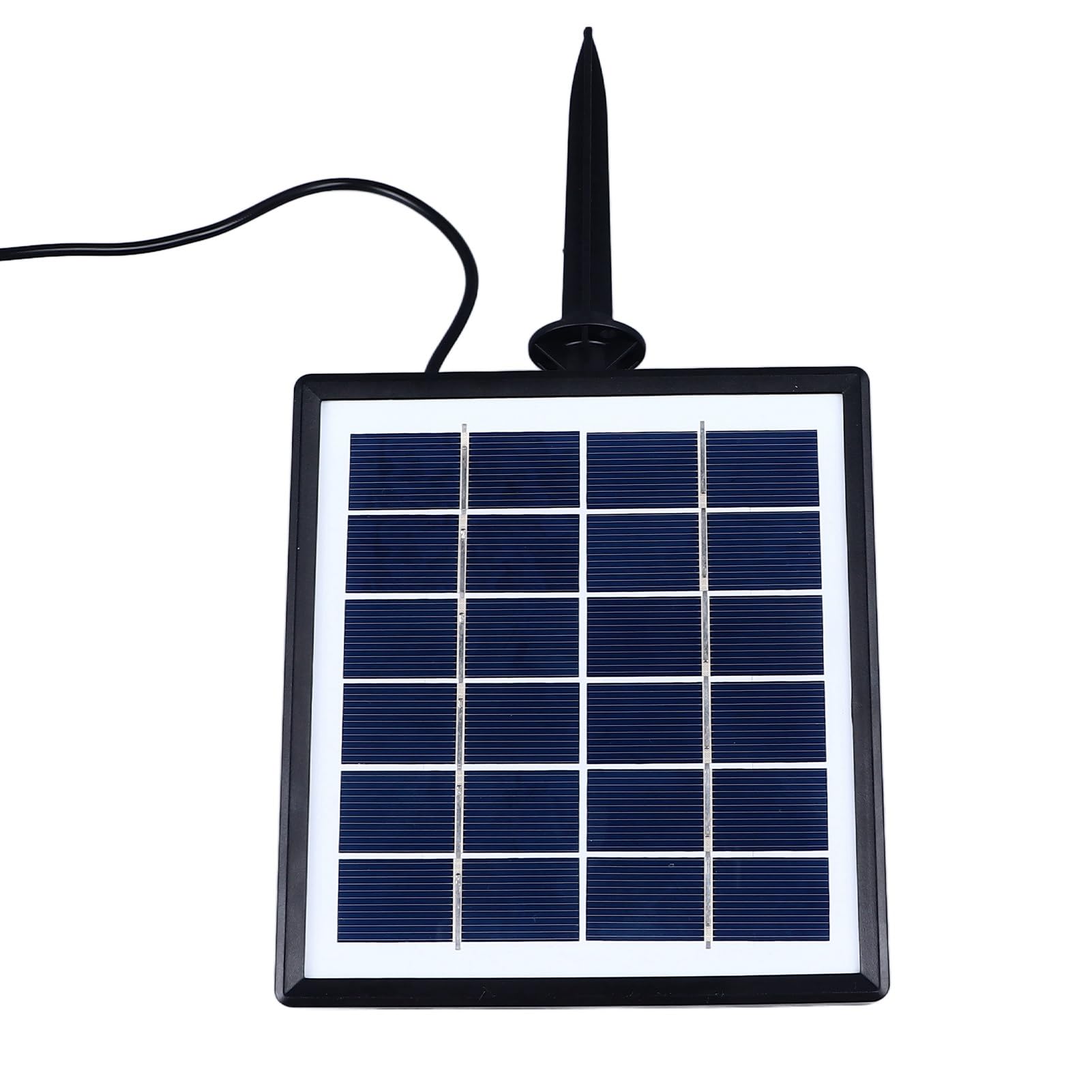 Pompe à oxygène à énergie Solaire avec Batterie de Secours de 2 200 mAh – Aérateur résistant aux intempéries pour étangs à Poissons, Aquariums, Culture hydroponique et pêche en
