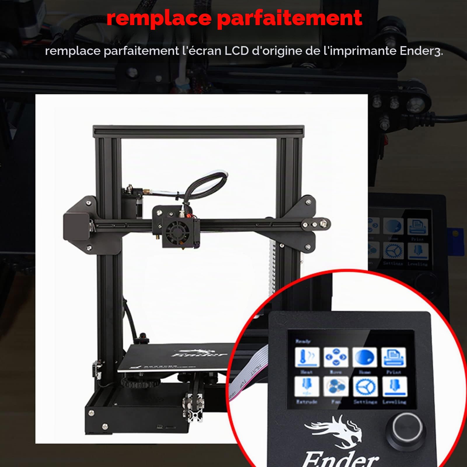 BIGTREETECH TFT35 E3 V3.0.1 écran Raspberry Pi 3.5 inch Upgrade Ender 3 Mini écran LCD Hdmi Remplacer pour Contrôleurs Imprimante 3D